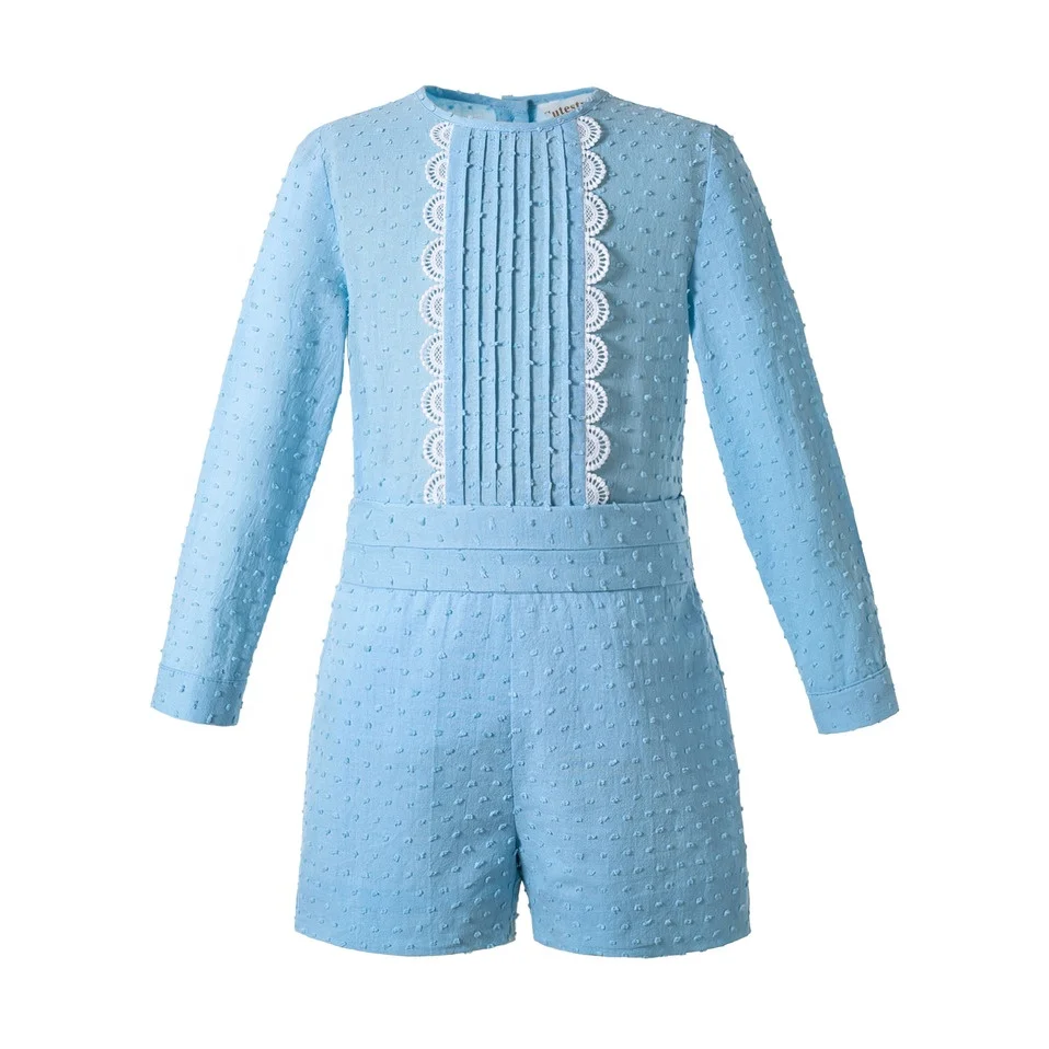 

Pettigirl High Quality Baby Boy Clothing Blue Outfits Long Sleeve Shirt Boy Shorts Suit Set