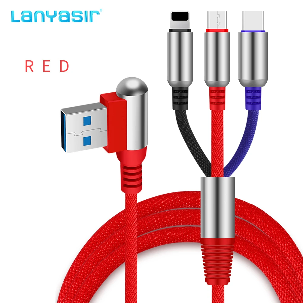 

China Gold Supplier Low Price High Quality 3 in 1 Multi Function Usb Type c Fast Charging Cable for iphone