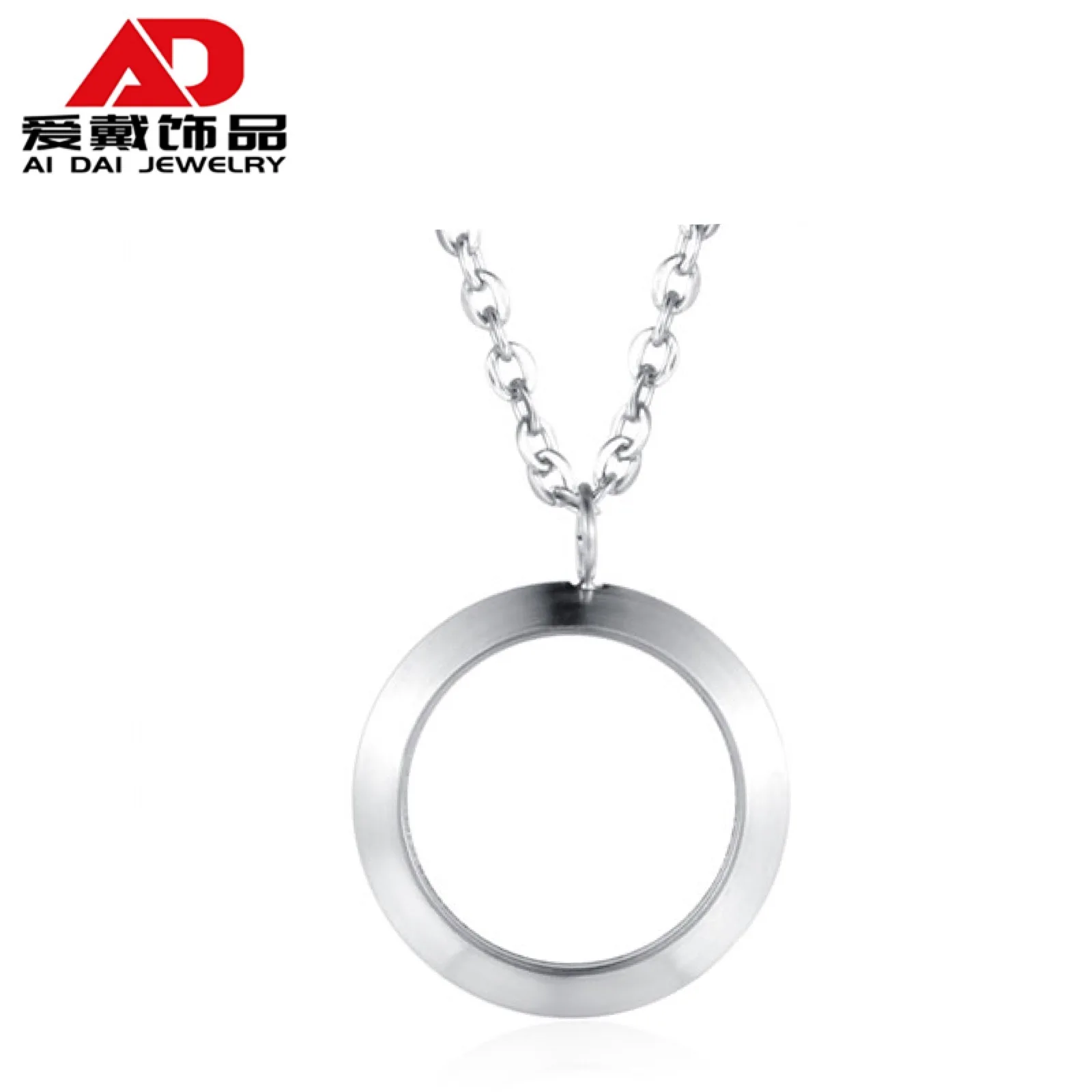 

Stainless steel simple fashion titanium steel ring female clavicle chain necklace pendant jewelry couple pendant jewelry, Red