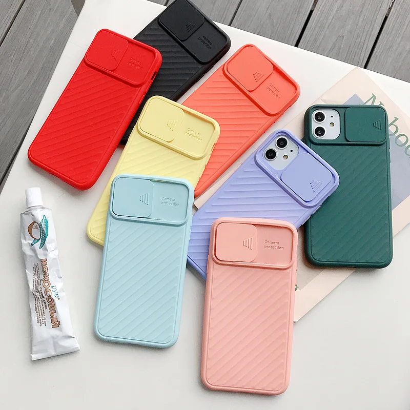 

Camera Len Protective Case For Iphone 12pro 12Mini 12promax 11 Pro Xs Max XR X 7 8 Plus 6 6S Full Cover Slide