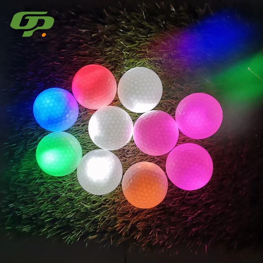 

Color Glowing in Night LED Golf Ball For Driving Range Golf Club Golf Course, Customer's request
