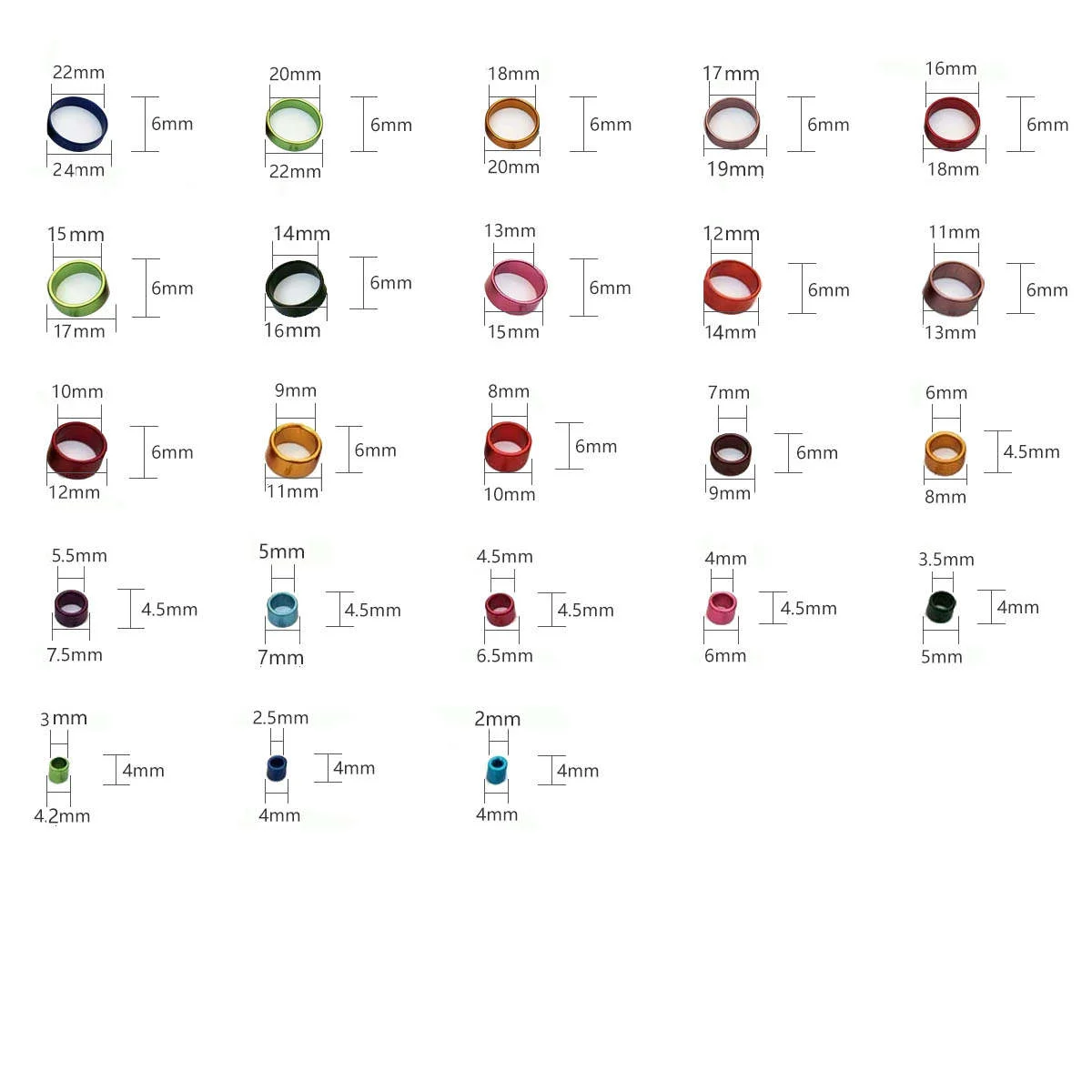 China Supplier Excellent Belgium Racing Pigeon Birds Ring Canary Pigeon Foot Bands Finches Tag Budgies Aluminium Bird Leg Rings