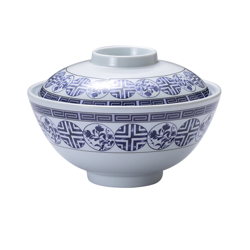 

Custom Well designed A5 melamine Round dinner sets dinnerware melamine plastic serving bowl with lid