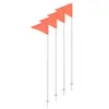 Wholesale custom low price triangle marking flags outdoor soccer corner flag