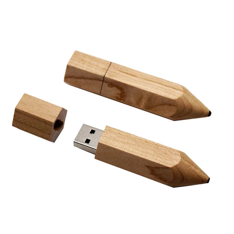 

Samples Of Corporate Gifts USB Flash Drive Pen Drive 4G Pencil Shape Wooden USB Memory Stick