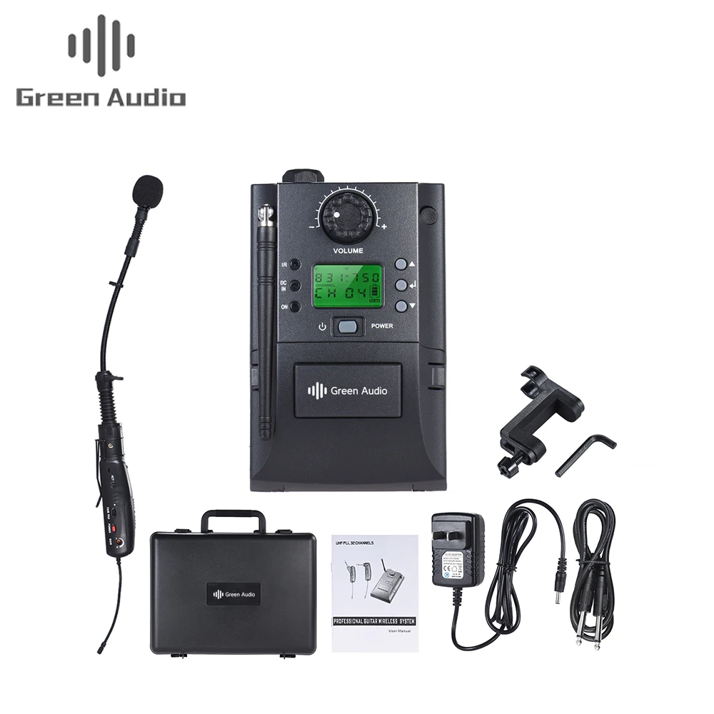 

GAW-IM02 Portable UHF Instrument Wireless Microphone System For imusical instrument, Black