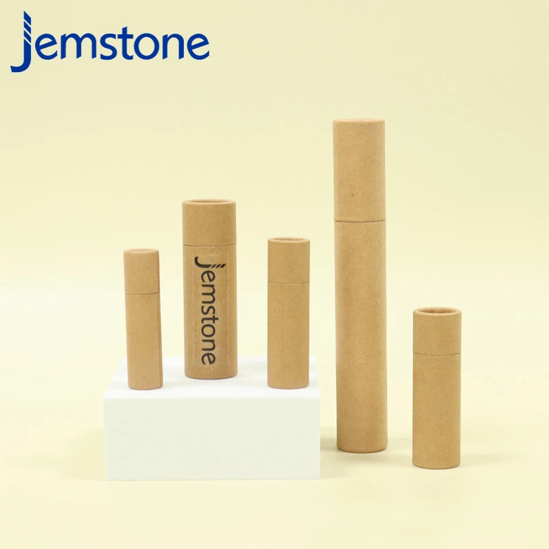 Biodegradable Kraft Cylinder Tube 1Oz Cardboard Container Diy Push up Paper Tube Packaging