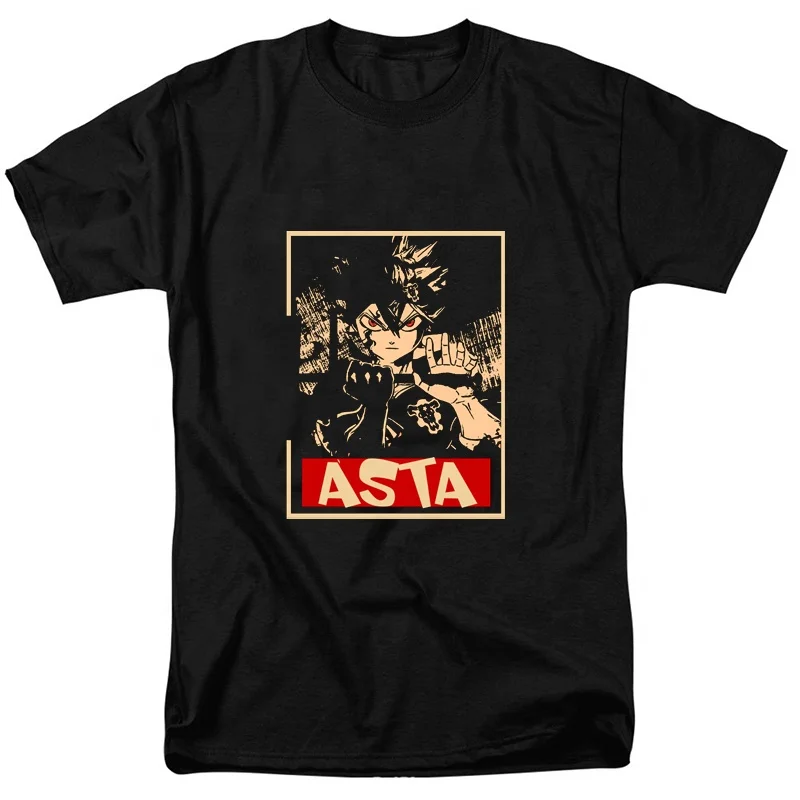 

Wholesale Black Clover Austa T Shirt Men T-Shirt Oversized T-Shirt Graphic Tees Anime Customized Man Clothes, Picture