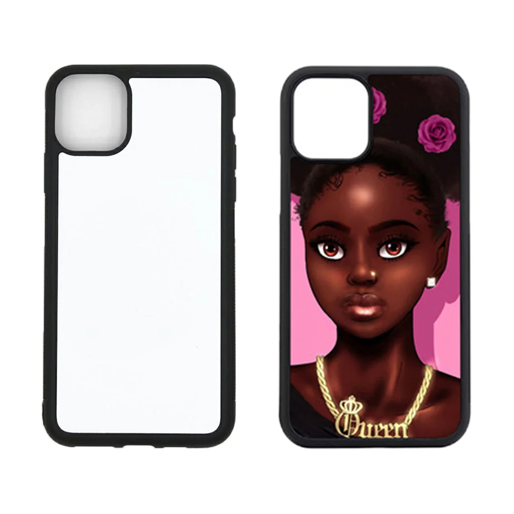 

Zhike for Coque Fundas Para Celulares Bulk New 2021 Clear Printing Covers Black Girl iPhone Blank Sublimation Phone Case