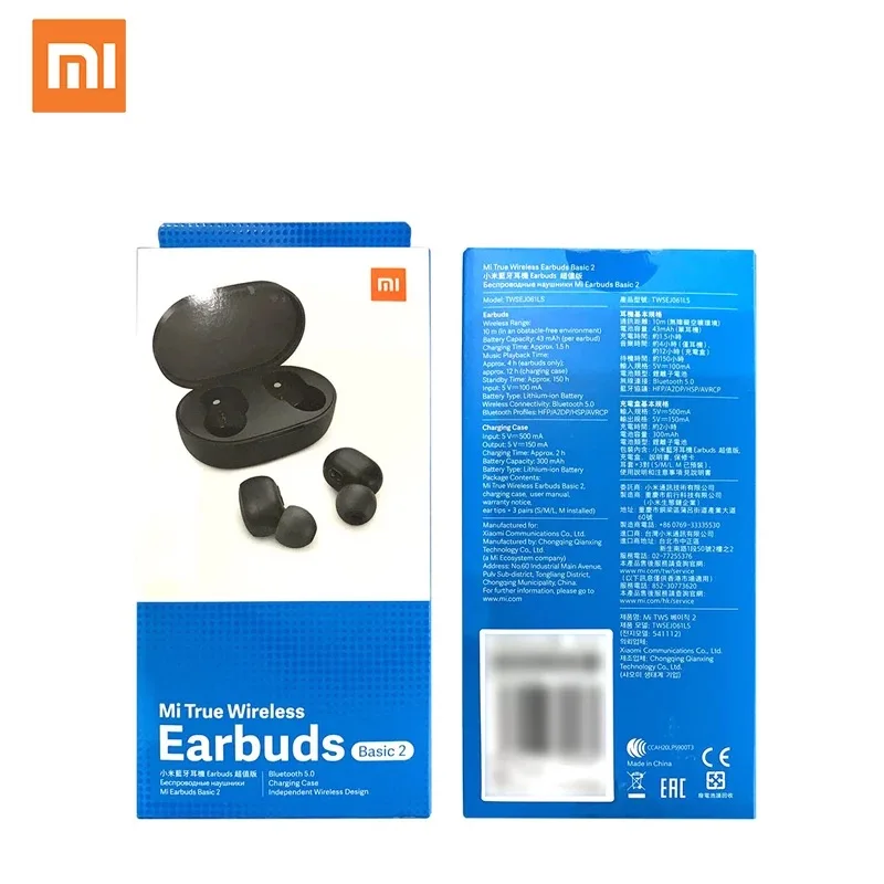 

Global version Xiaomi Airpots 2 basic 2 earphones Mi True Wireless sport Headphones handsfree with BT 5.0 TWS AirDots Headset