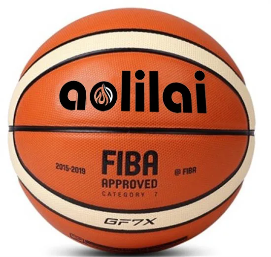 

High Quality AOLILAI basketball PU leather for training and match official size 7/6/5, Brown