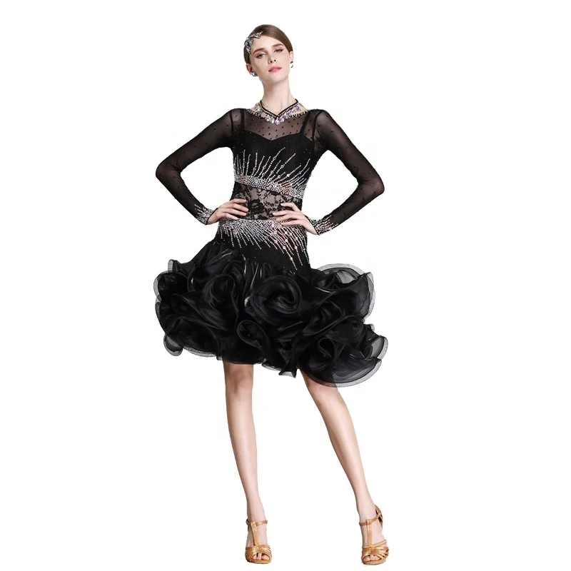 

L-14457 Hot selling Latin competition dress custom high quality standard salsa dresses, Latin dresses women for sale, Customer choice