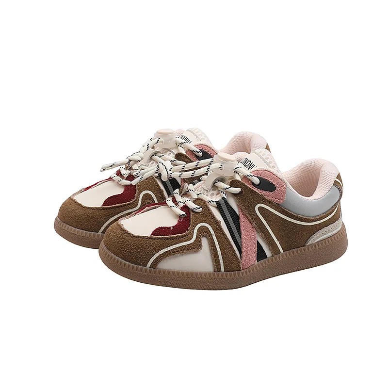 

2021 Children Vintage Sneakers Boys Girls Retro Skateboard Trainers Toddler Little Big Kid Sport School Walking Casual Shoes