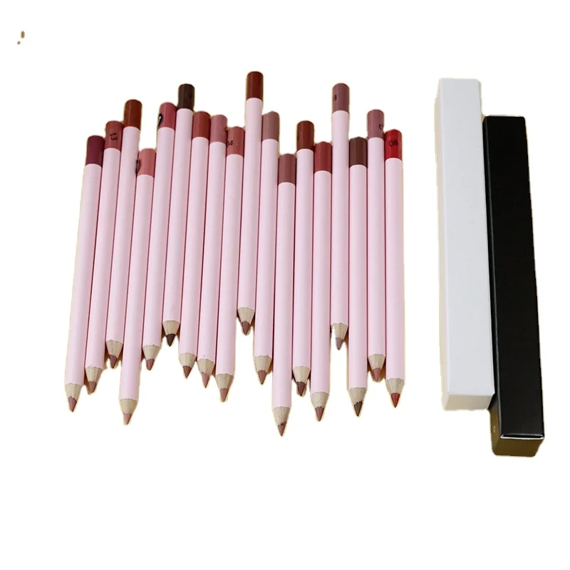 Wholesale Customized Brown Lip Liner Vegan Cruelty Free Waterproof Lip Liner Pencil Private Label