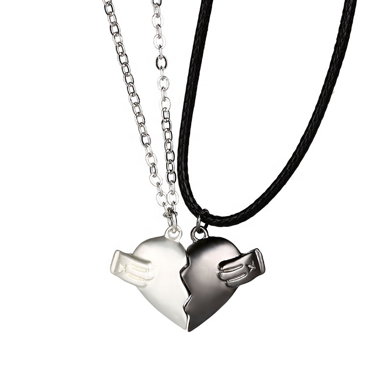 

Morden style Valentine's Day Magnet Wish Stone Couple Necklace Jewelry Magnetic Love Heart collar imantado de corazon