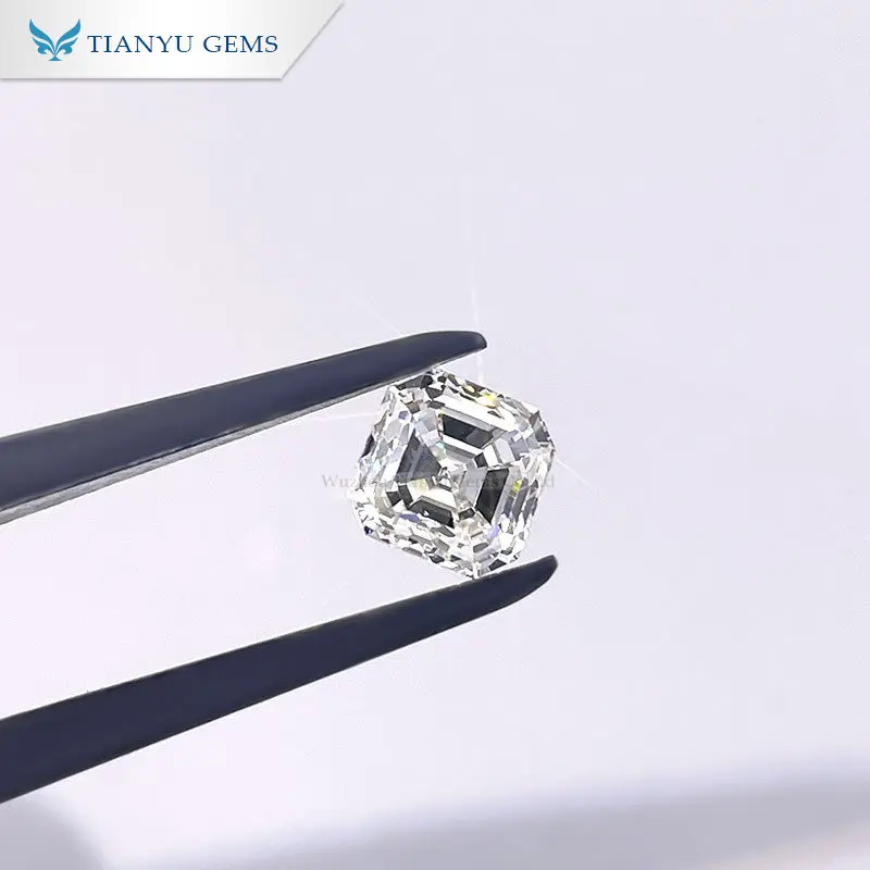 

Tianyu gems 1.39ct H VS2 Asscher cut lab grown diamond cvd with IGI instock for pendant necklace