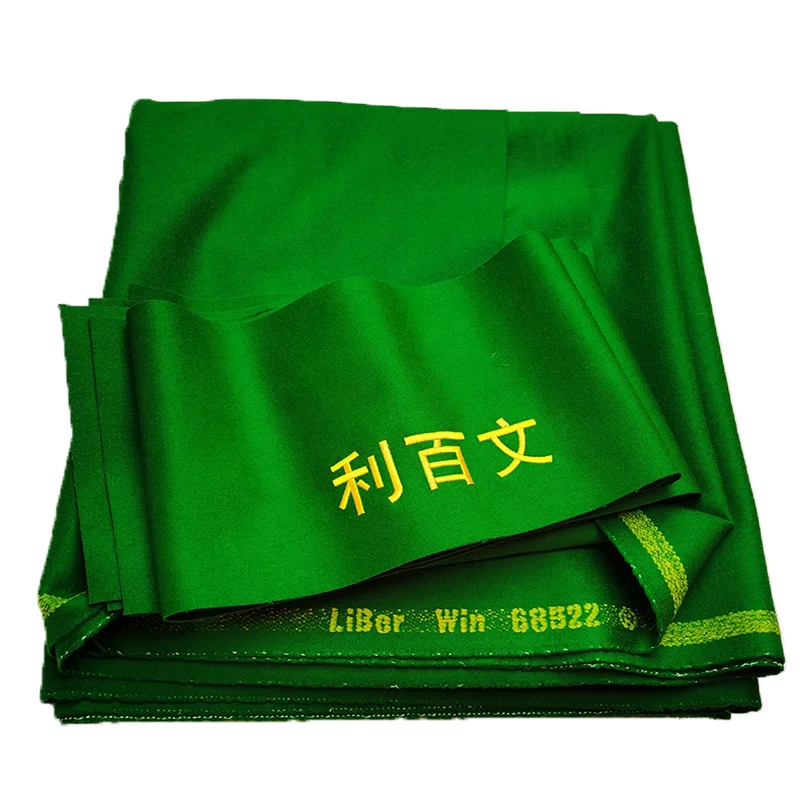 

Club quality Liberwin-68522-SN12 woolen napped cloth for 12FT snooker table with bed and cusion
