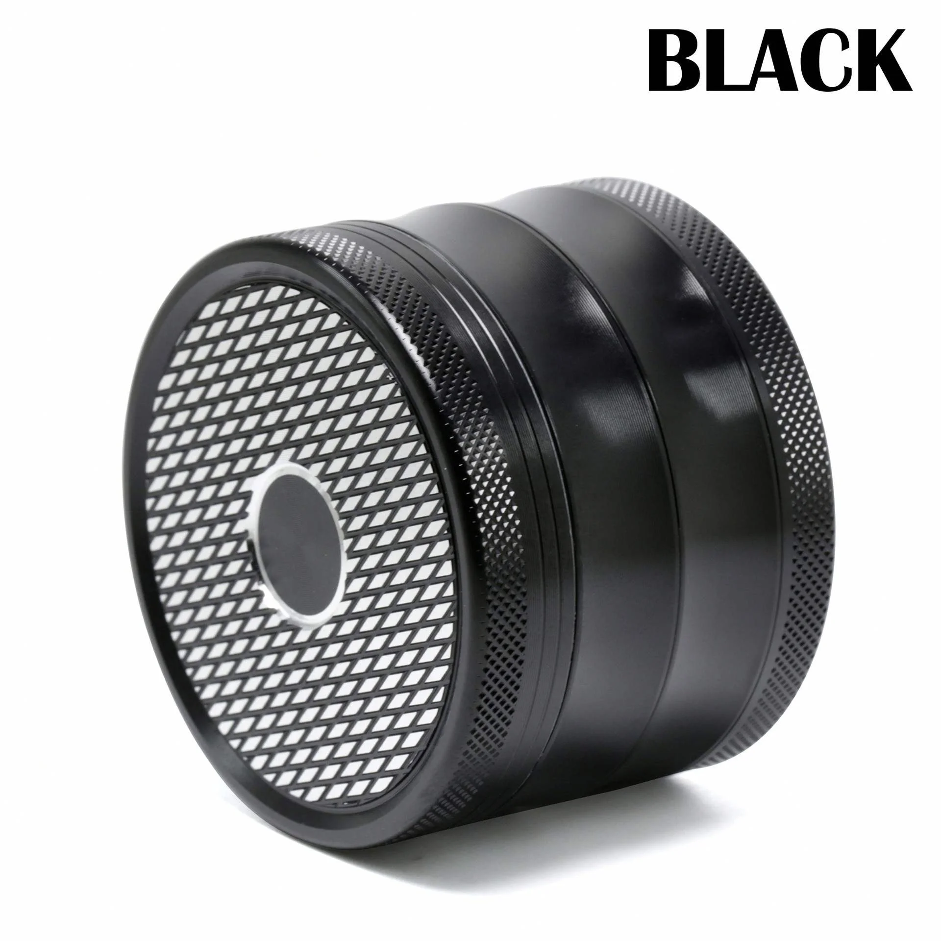 

Grid Pattern Diameter  Dry Herb Grinder Aluminum Alloy 4-layer Herb Grinder Tobacco Grinder, Picture