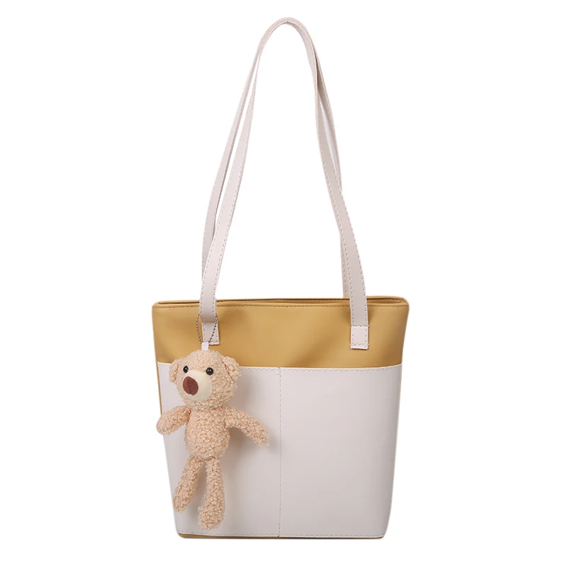 

Wholesale Shoulder Leather Bag Ladies Tote Bucket Hand Bag, Mutil-color