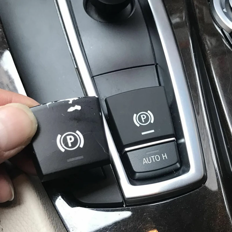 Car Handbrake Parking Brake P Button Auto H Switch Cover For Bmw 5 6 7 ...