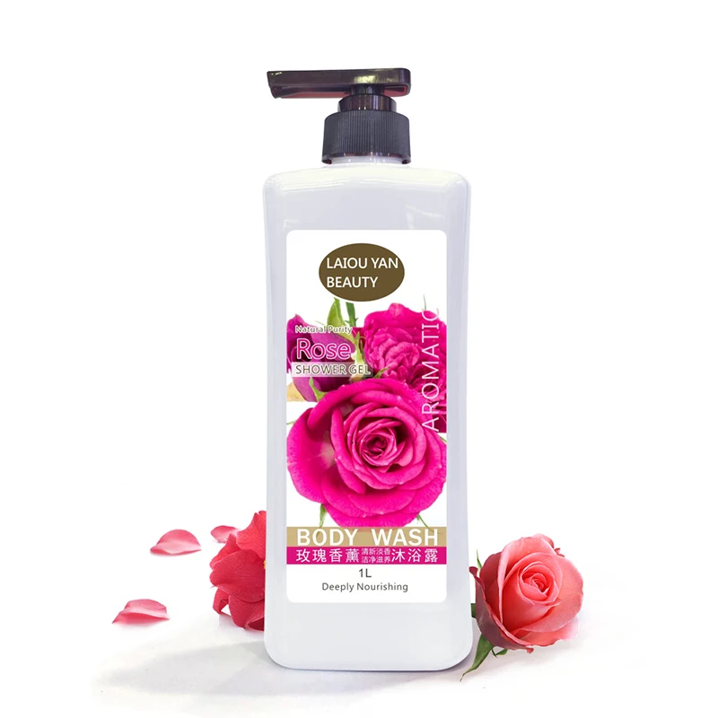 

Private Label Whitening Women& Man Body Wash Natural Purity Deeply Nourishing Rose Shower Gel