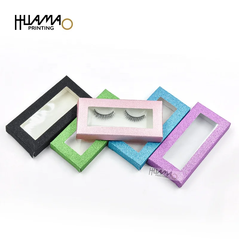 

Cardboard Paper Lashbox Pink Packaging Empty Paper Eye Lash Box Eyelash Boxes Custom Logo Packaging Paper