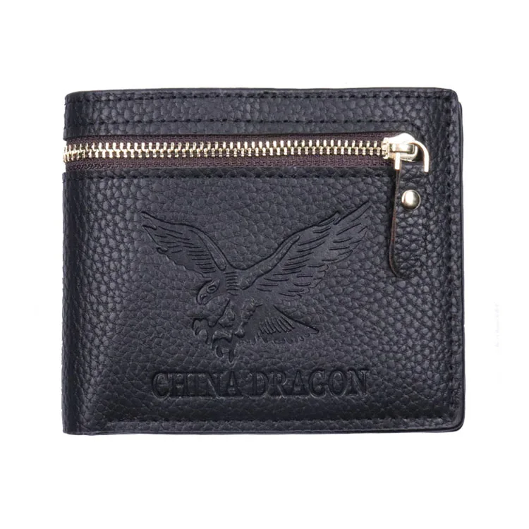 

2019 New Business Imitation Leather Men'S Short Wallet Multi Card With Large Capacity, 2 color available