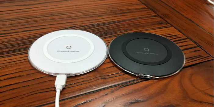 
Newest design round Ultra Thin Mobile Phone Qi Wireless Charger K9 Fast Charging pad 