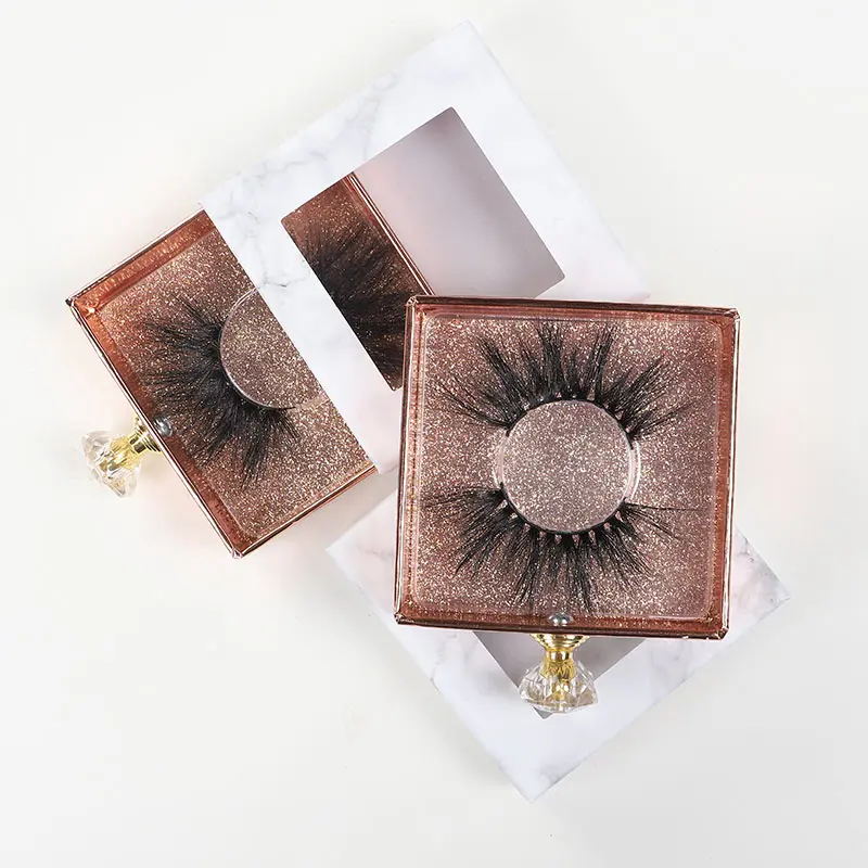 

Wholesale 3d curly full strip lashes customized real mink eyelashes packaging 25mm fluffy magnetic lash vendor customized boxes