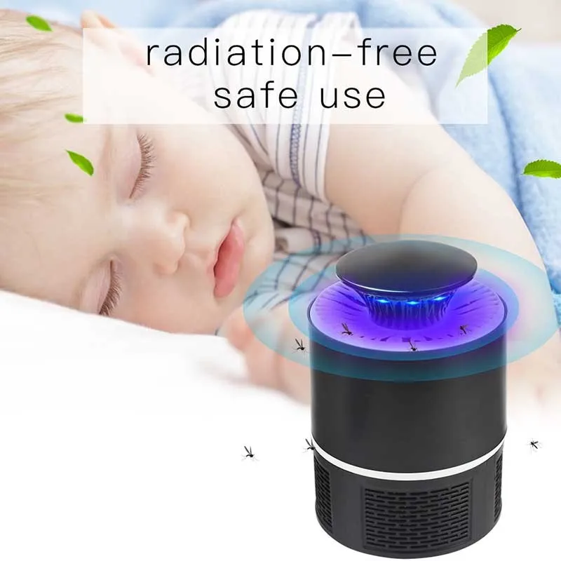 

2021 trending products Anti Insect Trap Pest Control USB rechargeable Electric led Mosquito Killer Lamp, Black white customized