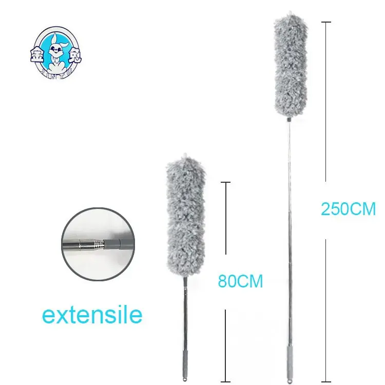 

Amazon Hot selling extending Telescopic Pole Ceiling Clean Washable Microfiber plumeau Fluffy Duster, Customized