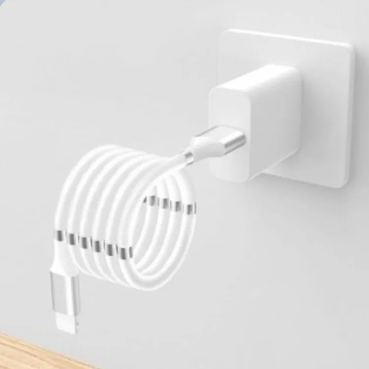 Hot Sell For iphone/ andriod/type c SuperCalla Magnetic Portable Self-Winding USB Charging Data Cable - ANKUX.COM