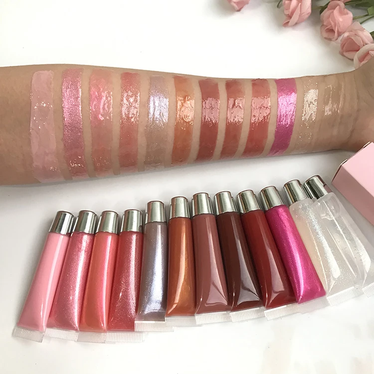 

Clear Vegan Lady's Lips Beauty Makeup Lipgloss Private Label