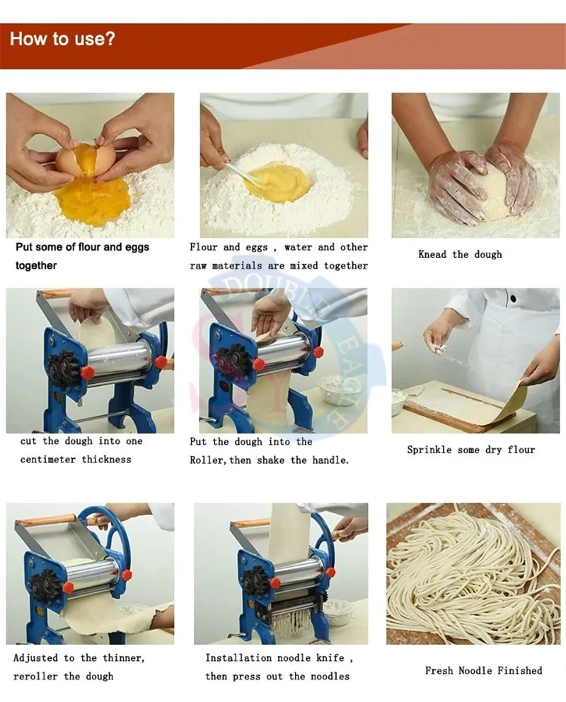 Home Use Manual Pressure Noodle Maker/chinese Noodle Making Machine For