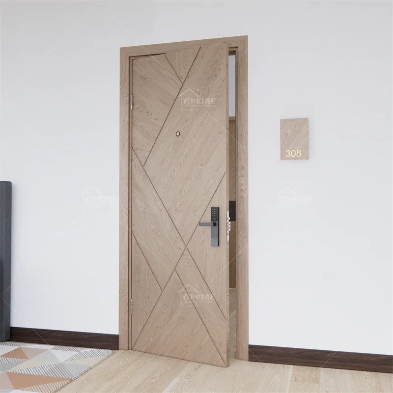 

China high end home internal solid timber bedroom doors hotel fire rated wooden door for apartment interior doors for houses