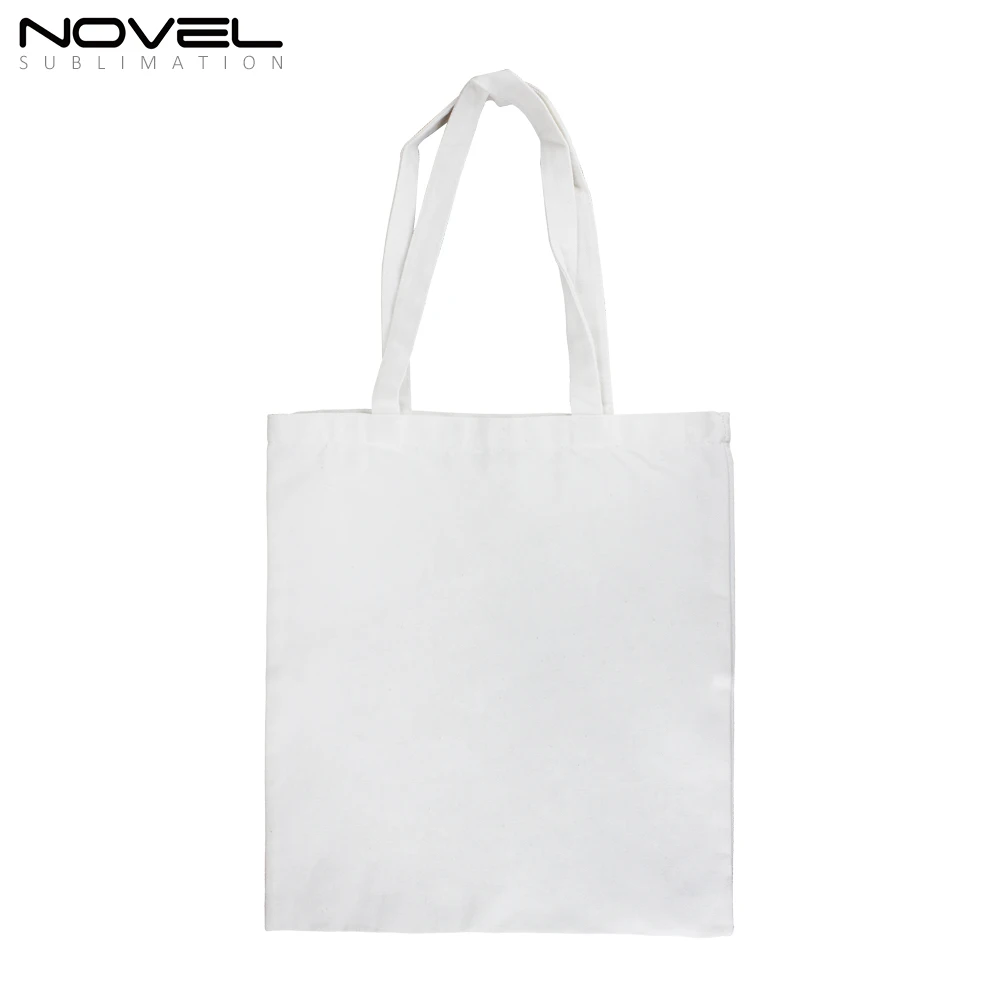 

Custom Sublimation Blank Canvas Tote Bag Shopping Bag, White/black/beige