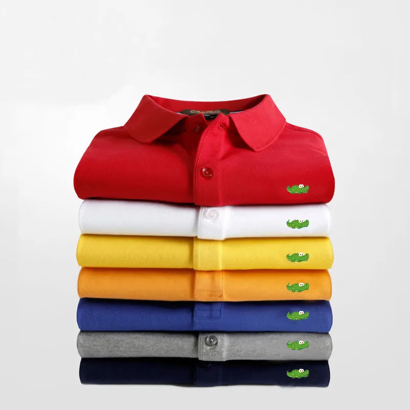 

100 Polyester Plain Golf Polo Shirts Blank OEM Embroider T-Shirts Custom Logo Polo Shirt