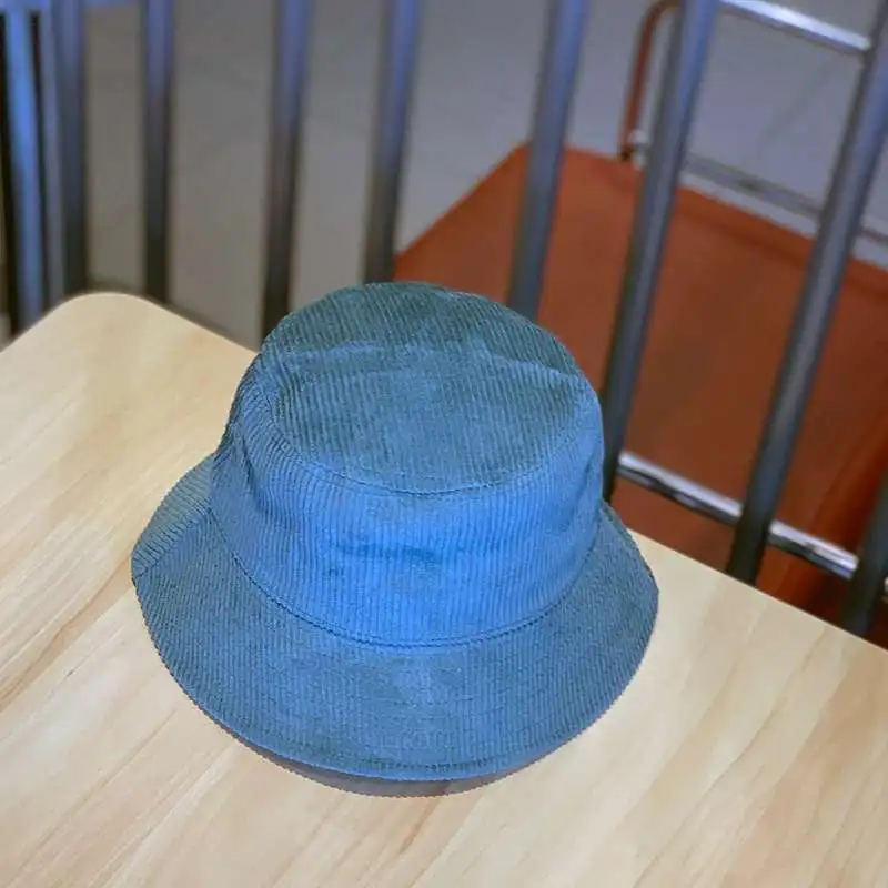 冬季渔夫帽定制桶帽灯芯绒水桶帽