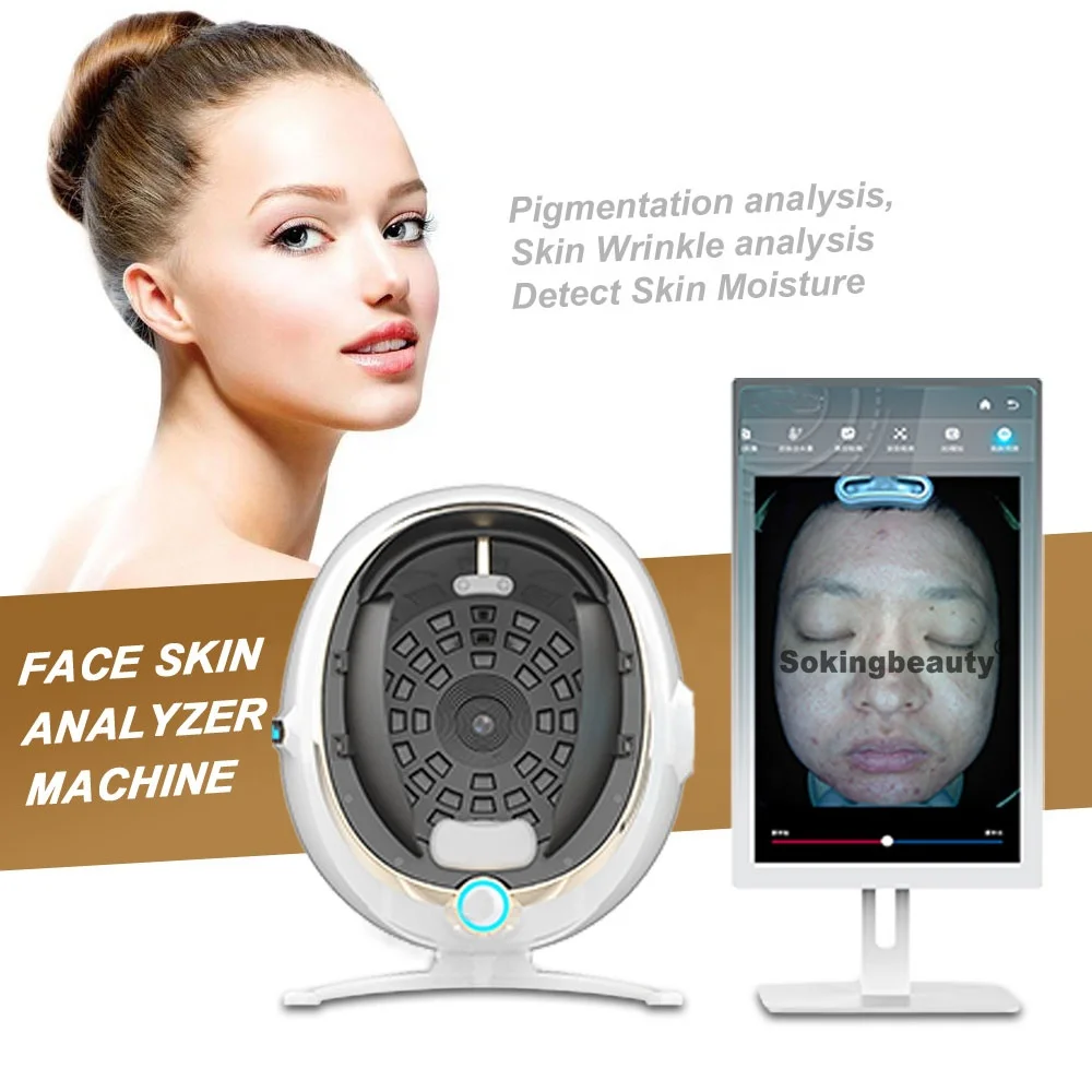 

trending product 21.5 inc skin analyzer portable 3d facial skin analysis machine with great price