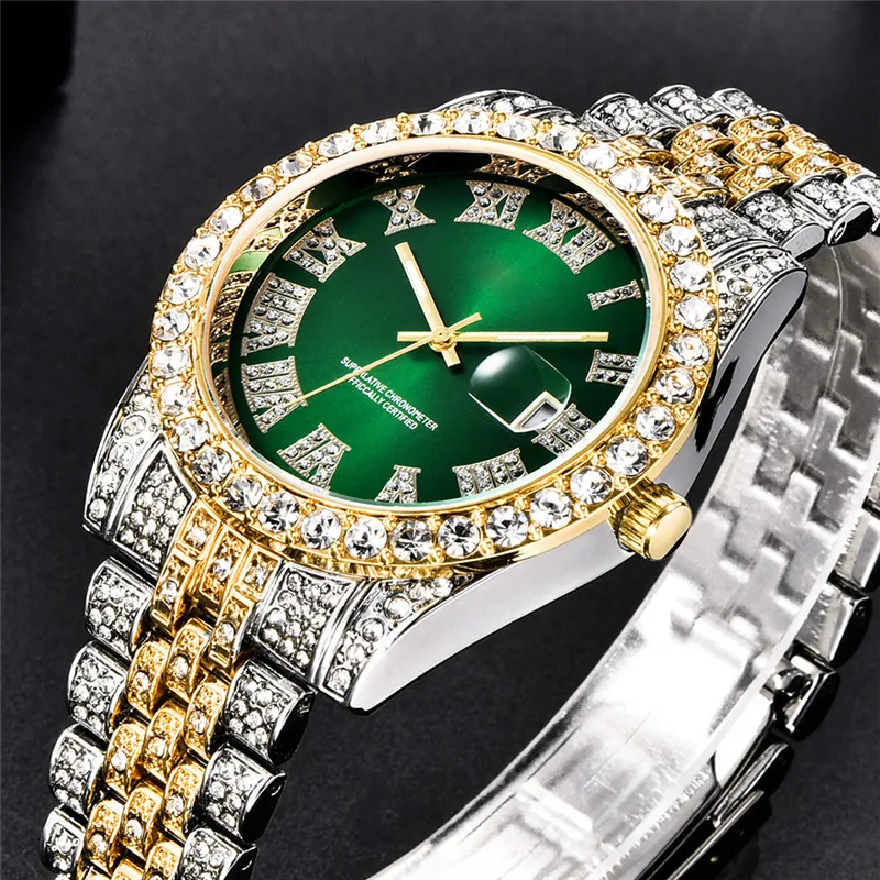 

Stainless Steel Original Winner Wrist Watches For Men Diamond Quartz Watches, As pictures