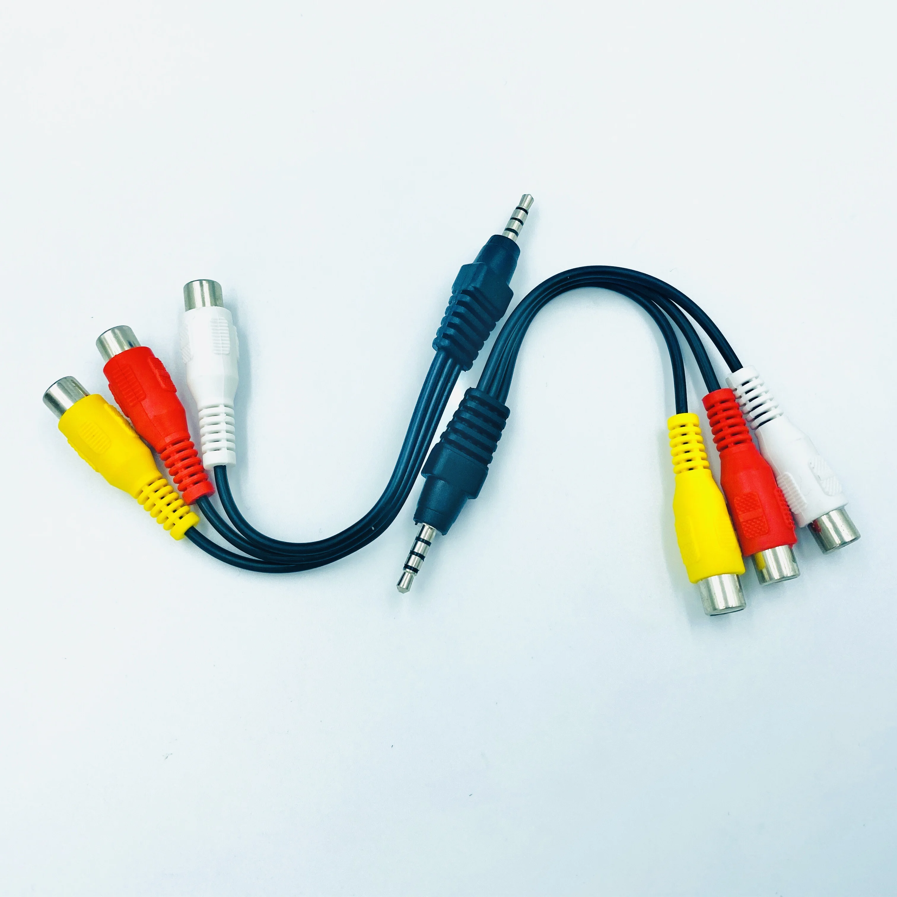 3.5mm male to 3RCA female Audio video cable - ANKUX.COM