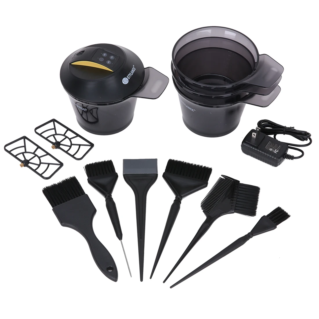 

Electric Hair Dye Automatic Whisk Mixing Bowl Color Paste Blender Dyeing Stirrer Tool, Black
