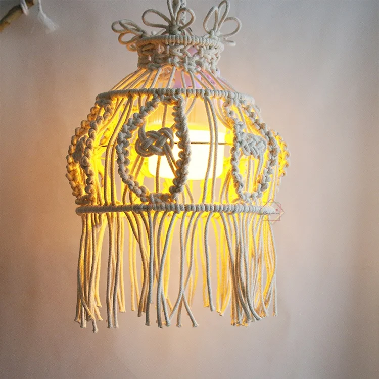 

Lamp Shade Macrame Lamp Shade boho room decoration Light Shade Ceiling decoration, Different colors