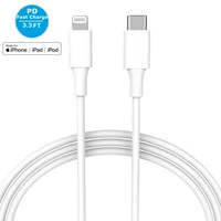 

TPE USB C to Lightning Cable Charging Syncing Cord Compatible with iPhone X/XS/XR/XS Max/8/8 Plus ipad ipod MFi PD3.0 data cable