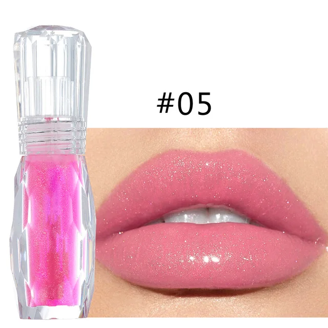 

Private Label clear waterproof 3D crystal jelly color toot lip gloss moisturizing mint plump lip plump lipstick lip gloss