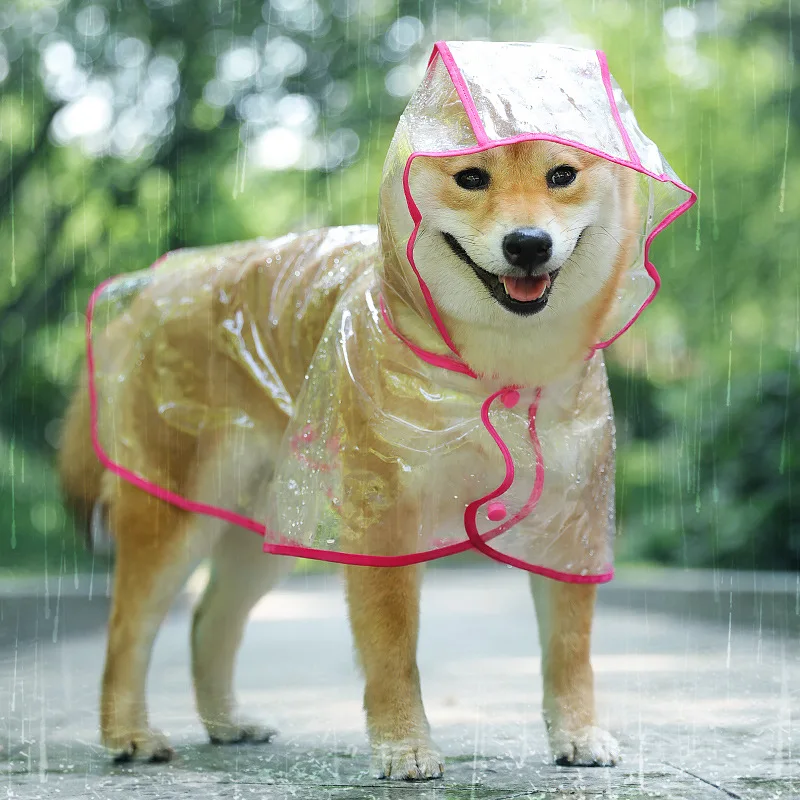 

Wholesale Custom Transparent Pvc Dog Clothes pet raincoat Outdoor Dog Raincoat, Picture