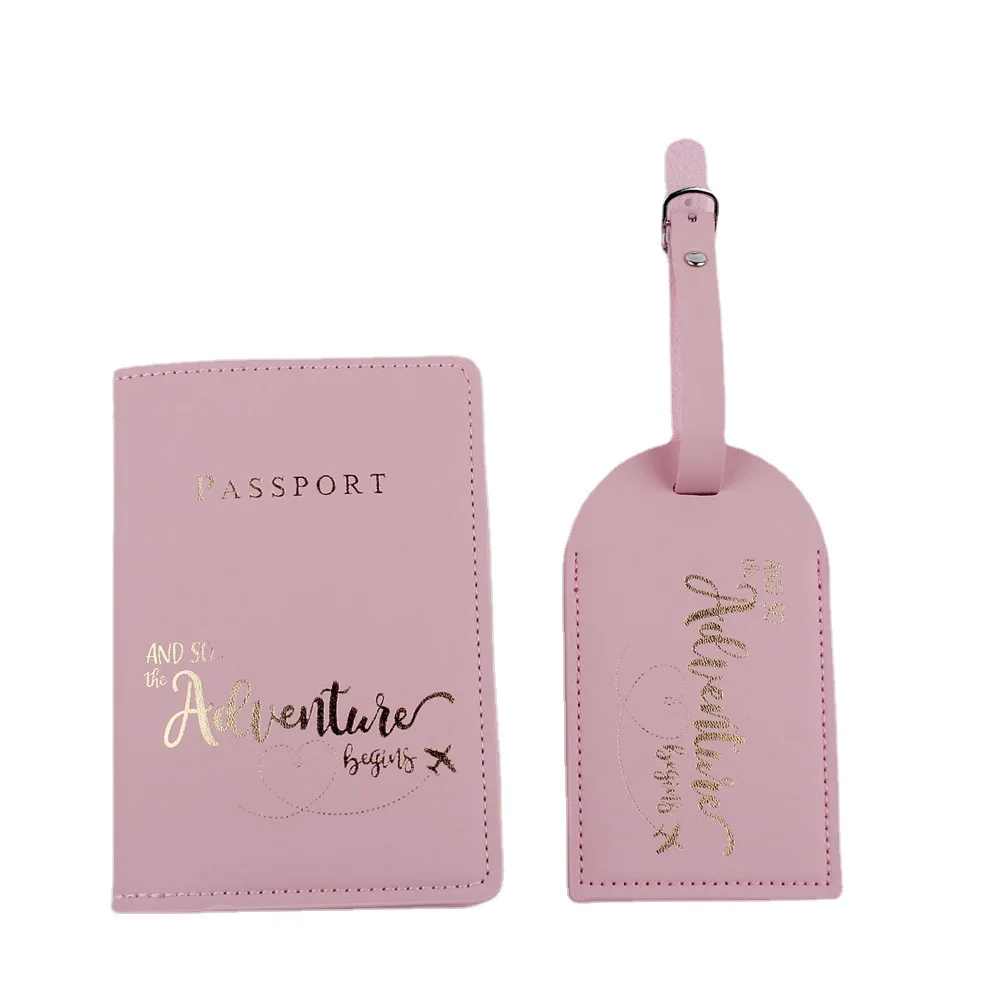 

Lovers Passport holder Luggage Tag sets Passport Cover Case Letter Travel Passport set