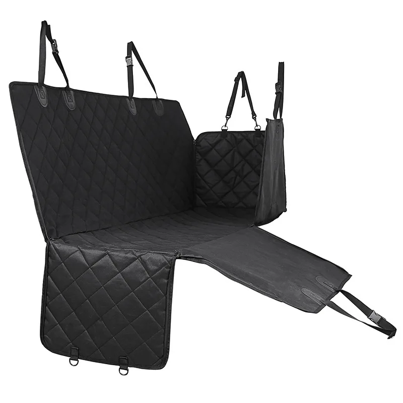 

Car SUV pet mat hammock dog cover car quilted thick comfortable dog mat back seat for Scratch-proof non-slip pet seat cover, Black
