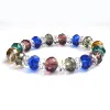 Multi color Elastic crystal glass beads bracelet