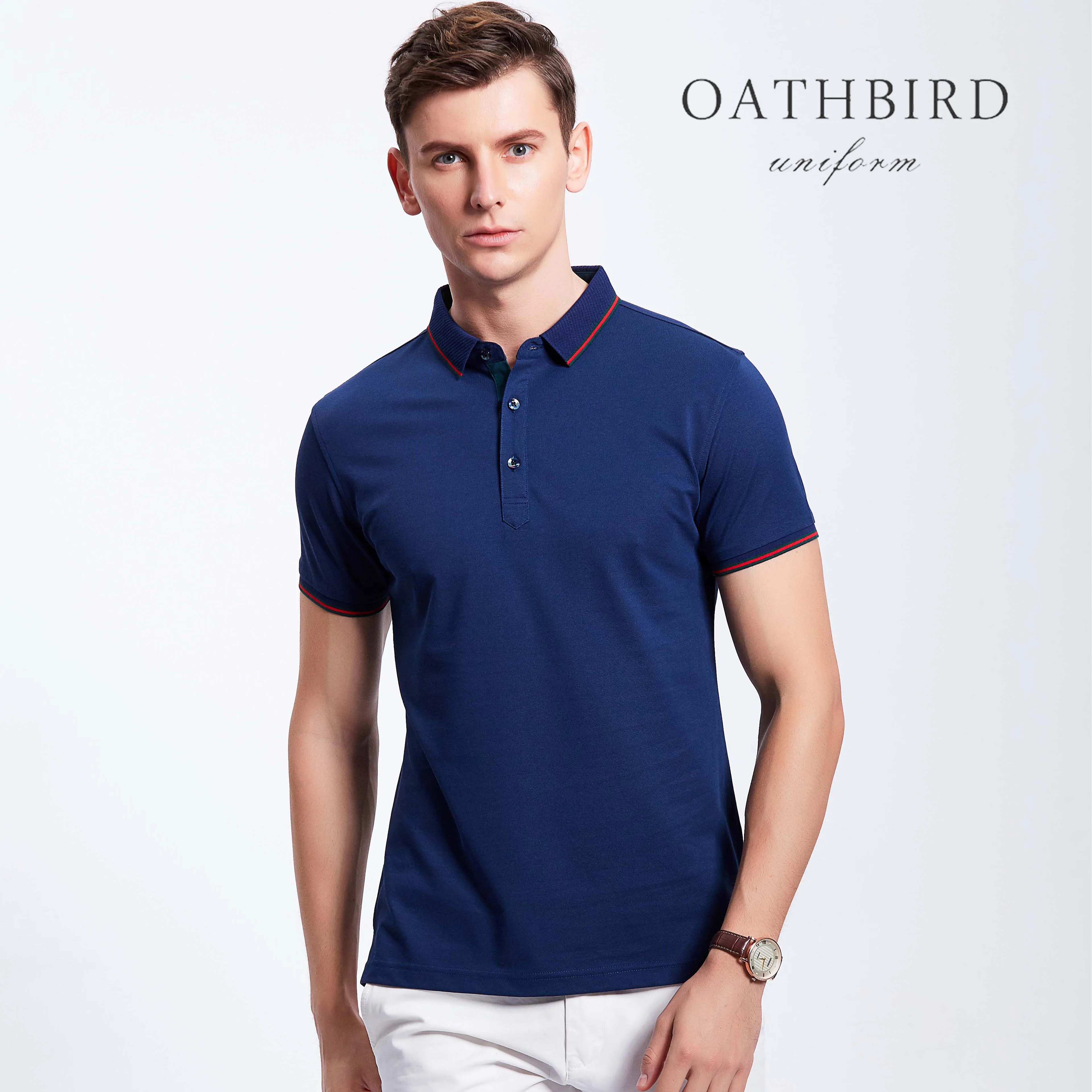 

Premium plain polo shirt with 50% cotton custom logo polo t shirts for men